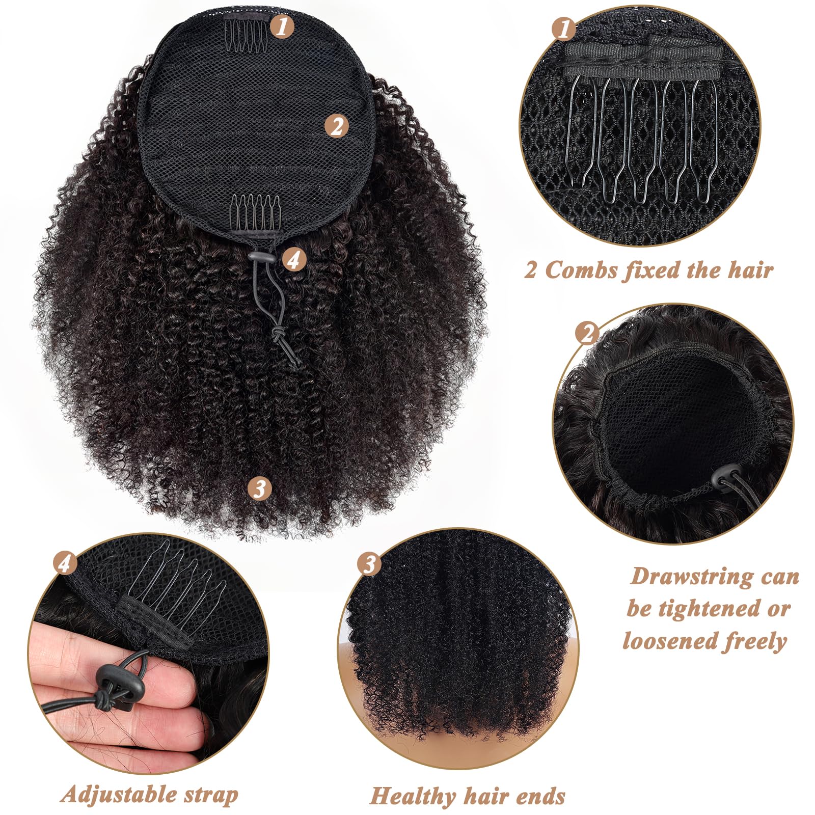 Ponytail-extensie met trekkoor - Seamless Clip In Hair Extensions Human Hair recensie en prijs