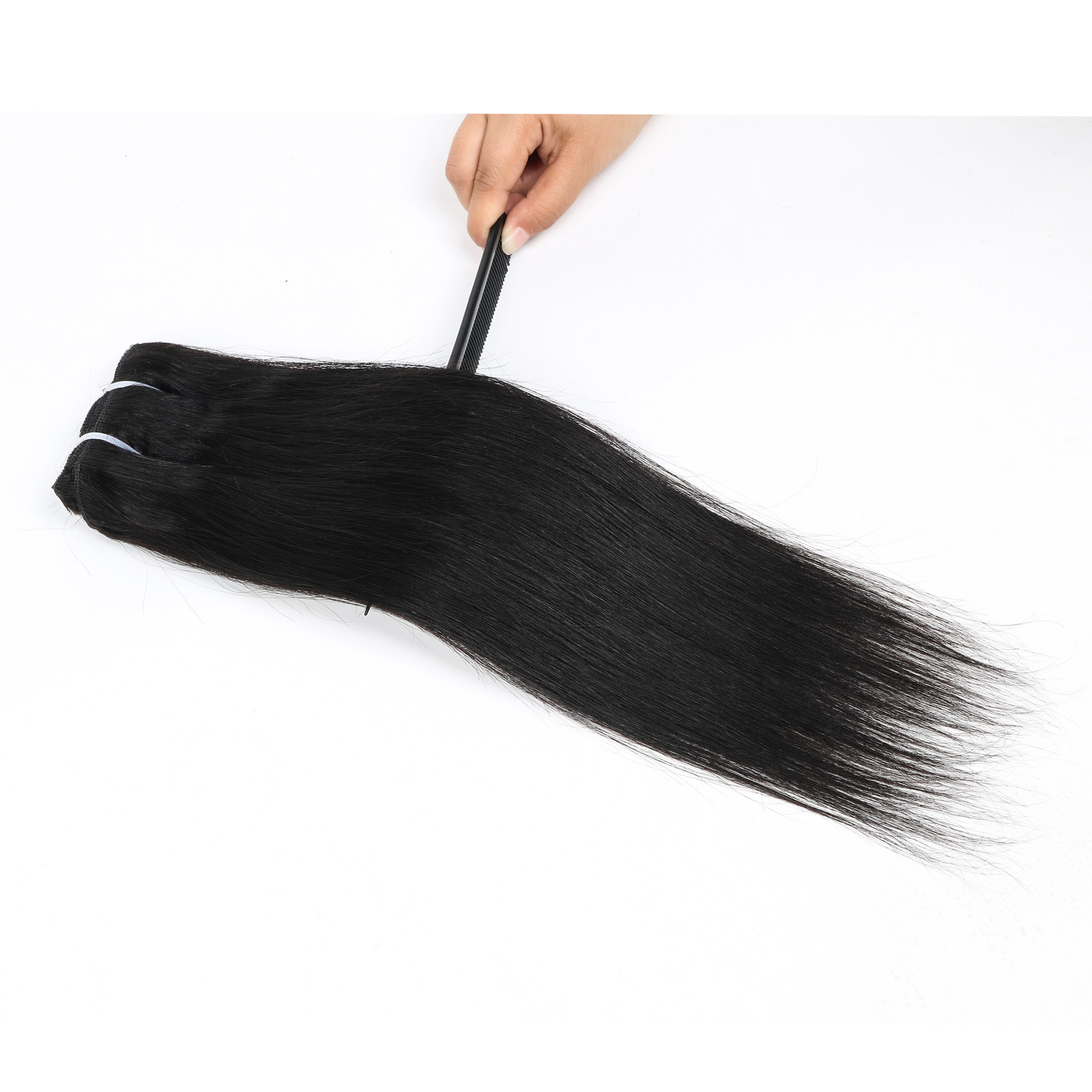 Onzichtbare, dikke, rechte cli - Seamless Clip In Hair Extensions Human Hair recensie en prijs